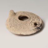 Umayyad Lucerne, 7th-8th century AD.Terracotta.Provenance: private collection, Bordeaux.In good