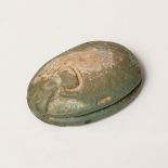 Ancient Egyptian scarab, Lower Egypt, 664-323 BC.Steatite.Unrestored.Provenance: Private