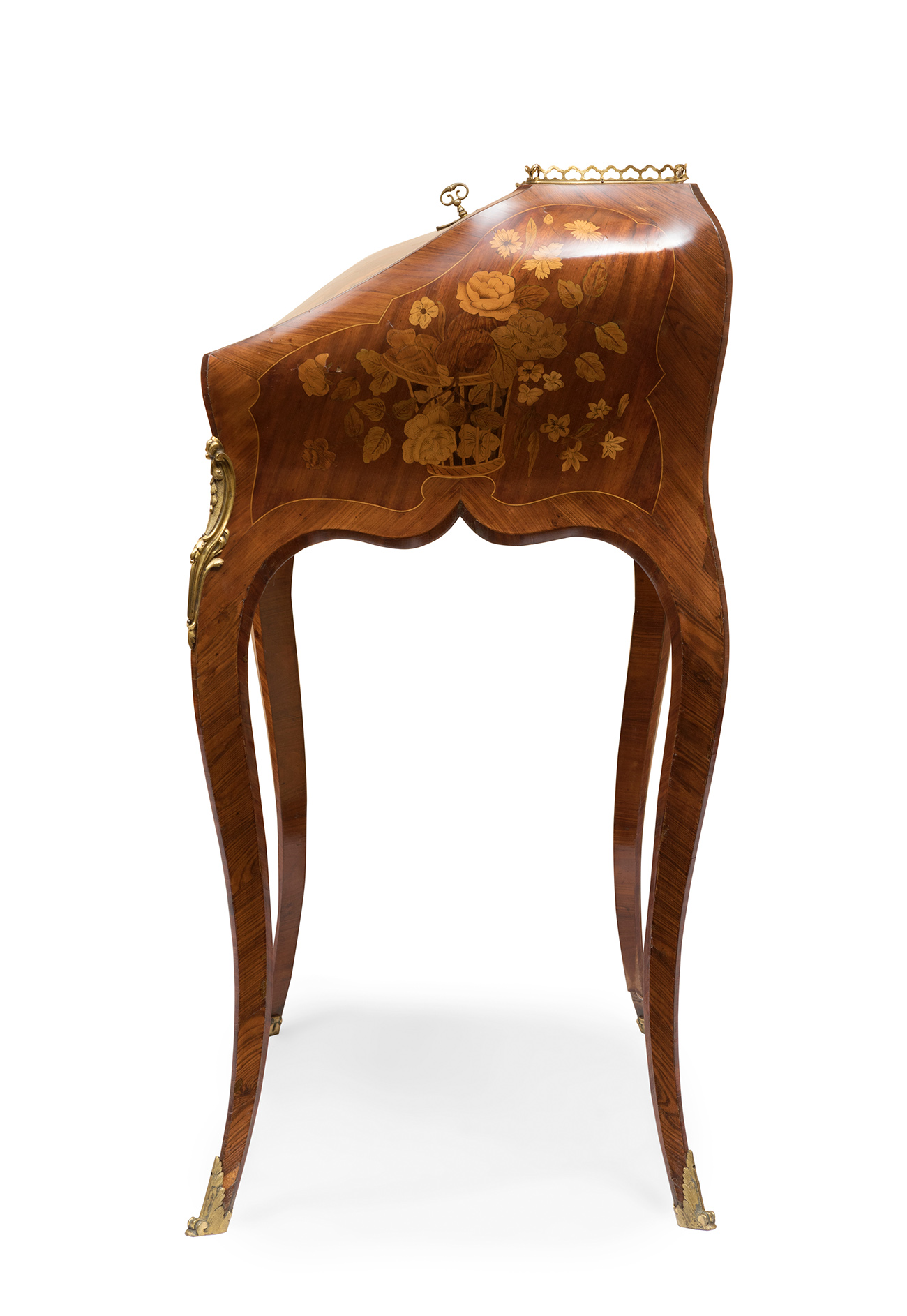 Louis XV style bureau. France, 19th century.Marquetry.Presents an interior tear.Measurements: 89 x - Image 3 of 5