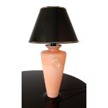 Table lamp, Italian manufacture, 1950s.Pink murano glass.The piece will be available approximately