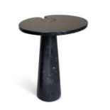 ANGELO MANGIAROTTI (Milan, 1921-2012).Side table, 1970s. Series "Eros".Black marble.Producer