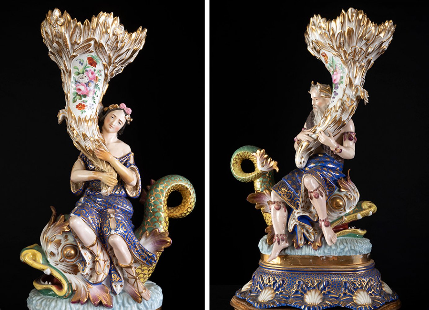 JACOB PETIT (France, 1796-1865).Garnish, mid-19th century.Enamelled porcelain.This piece was - Image 3 of 7