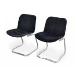 Set of two "Sabrina" style chairs by Gastone Rinaldi (Padua, 1920-2006).1970s.Metal.The piece will