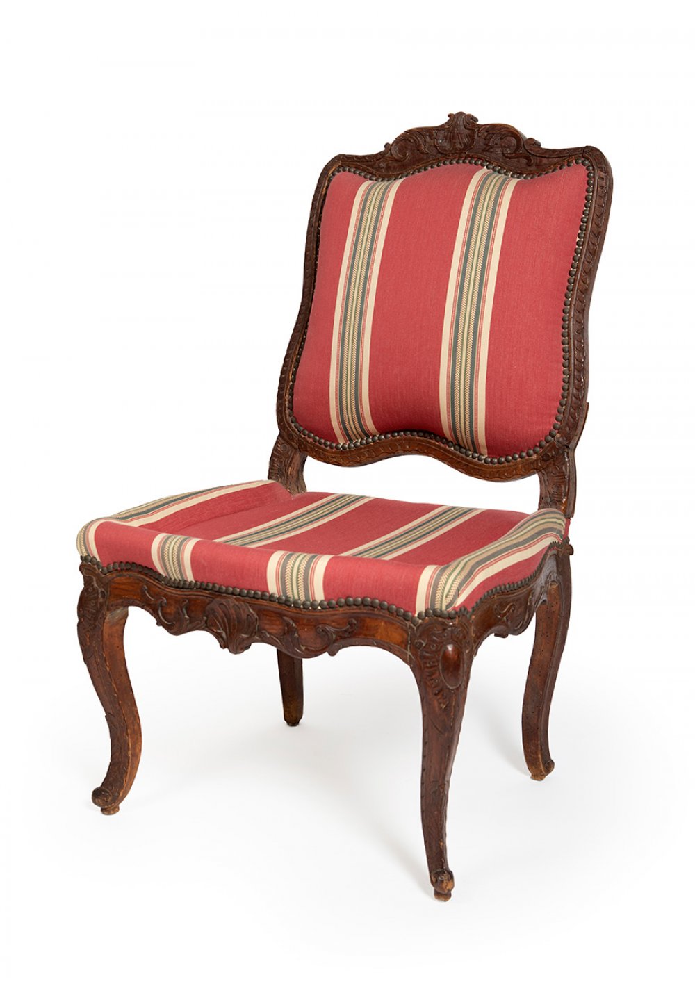 Pair of Louis XV armchairs. France, ca. 1750.Walnut wood.Measurements: 90 x 53 x 64 cm.Pair of Louis - Image 2 of 7