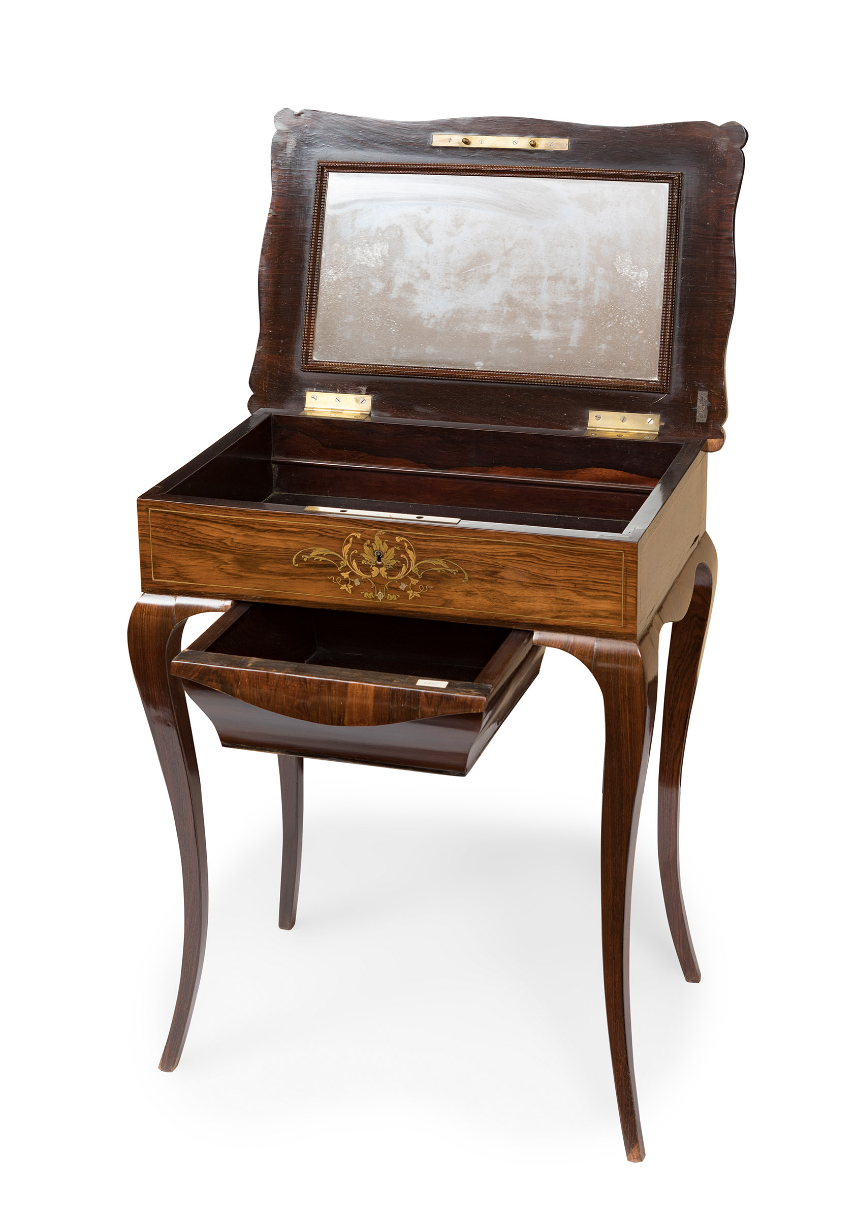 Side table. England, 19th century.Rosewood and brass.Measurements: 72 x 57 x 38 cm.Side table of - Image 5 of 5