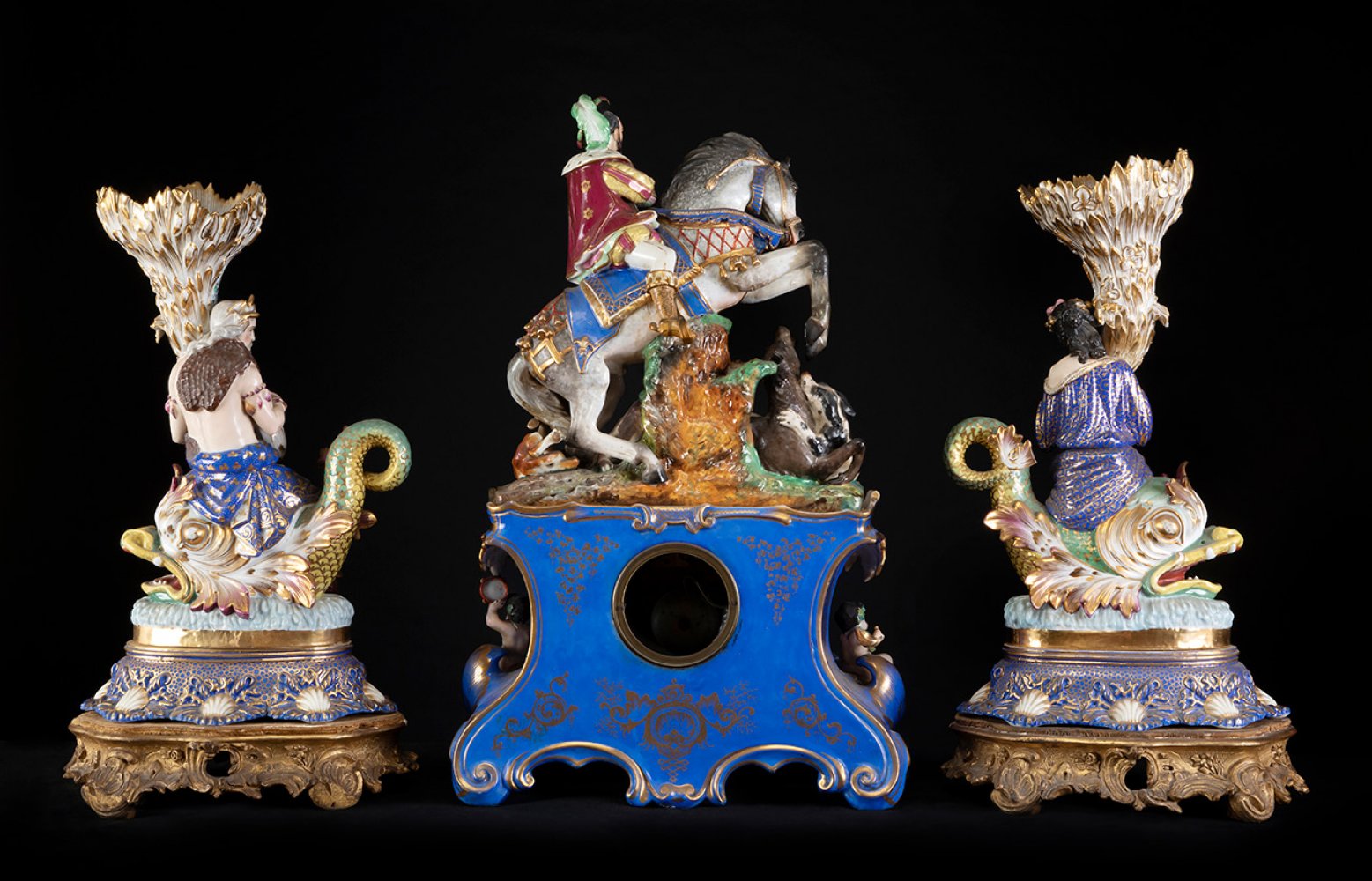 JACOB PETIT (France, 1796-1865).Garnish, mid-19th century.Enamelled porcelain.This piece was - Image 7 of 7