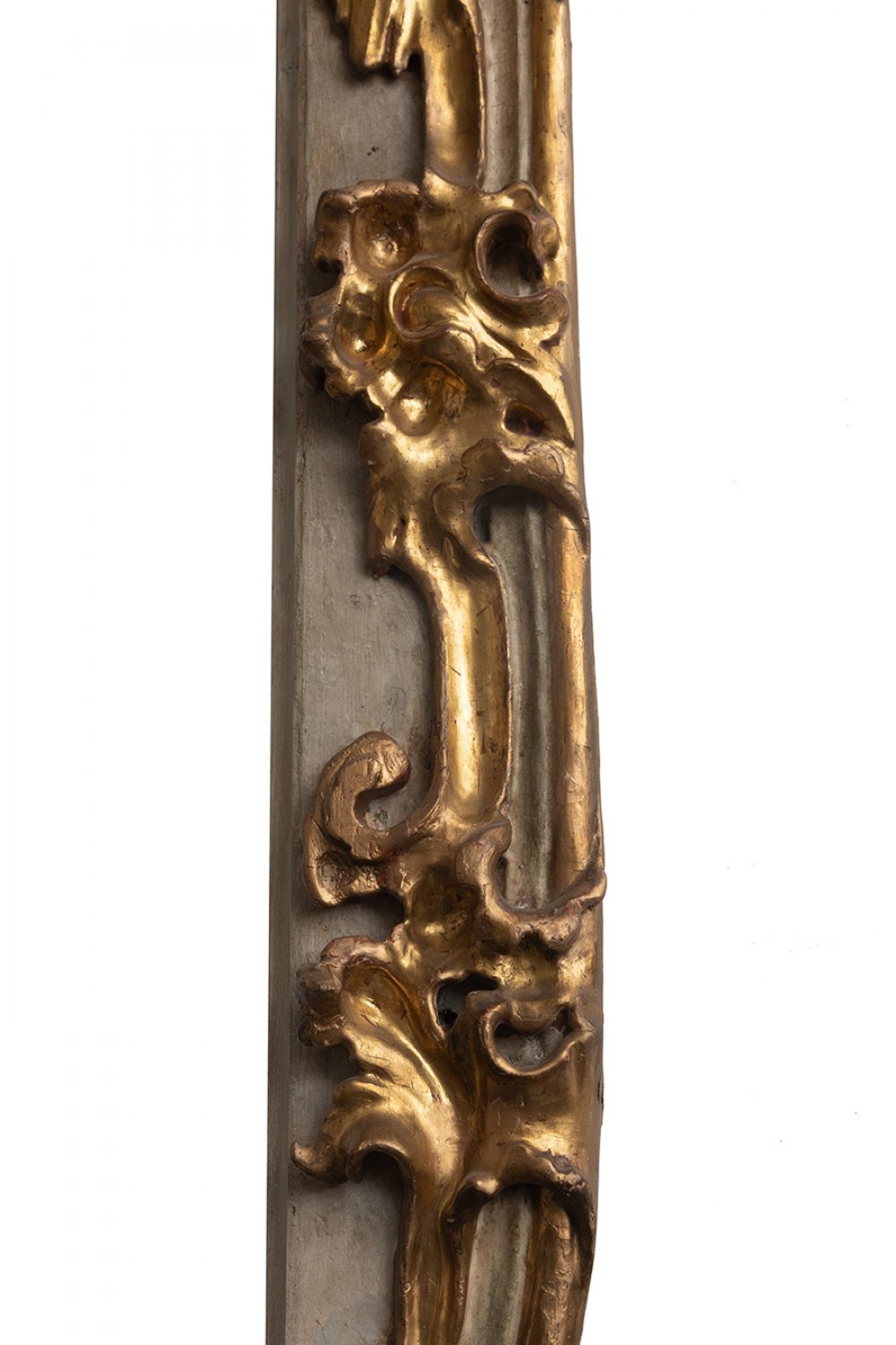 Baroque door frame. Andalusia, pps. 18th c.Carved, gilded and polychrome wood.Removable in three - Image 4 of 4