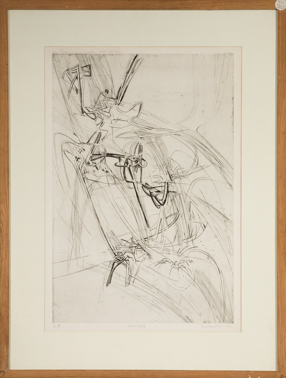 STANLEY WILLIAM HAYTER (London, 1901-1988).Untitled. Copy 4/5.Drypoint engraving on paper.Signed and - Image 5 of 5