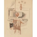 FRANCISCO BORÉS LÓPEZ (Madrid, 1898 - Paris, 1972)."The Piano", 1929.Watercolour on paper.Size: 31 x