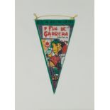 MANOLO VALDÉS BLASCO (Valencia, 1942).Painted pennant.Signed on the back.Measurements: 27'5 x 20 cm;