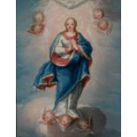 Attributed to ISIDORO TAPIA (Valencia, ca. 1712 - act. until 1771/77)."Immaculate Conception.Oil