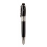 MONTBLANC FOUNTAIN PEN "DANIEL DEFOE WRITERS EDITION".Barrel in brown and black resin.Nib made of 18