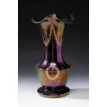 Jugendstil LOETZ vase; Austria, ca. 1900.Iridescent blown glass.An iridescent blown glass vase