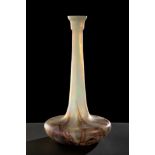 WILHELM KRALIK & SOHNE; Bohemia, ca. 1910.Art Nouveau vase.Mother-of-pearl and chalcedony glass.