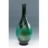 DAUM. Nancy, France, ca.1900.Large Art Nouveau vase.Blown glass, with gold inclusions.Signed "Daum