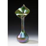 Jugendstil LOETZ vase; Austria, ca. 1895.Iridescent blown glass.An iridescent blown glass vase