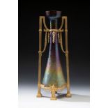 Jugendstil LOETZ vase; Austria, ca. 1895.Iridescent blown glass.An iridescent blown glass vase
