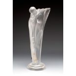 SÈVRES Art Deco glass figure. France ca. 1940.Isadora Duncan.Moulded glass.Signed on the base Sèvres