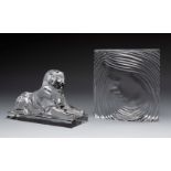 Pair of paperweights; Baccarat and Sèvres, France, circa 1970.Modelled glass.One of the pieces has a