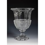 GOEBEL. Germany, 1970s.Moulded glass vase-cup.Signed Goebel and dated 1979 on the reverse of the
