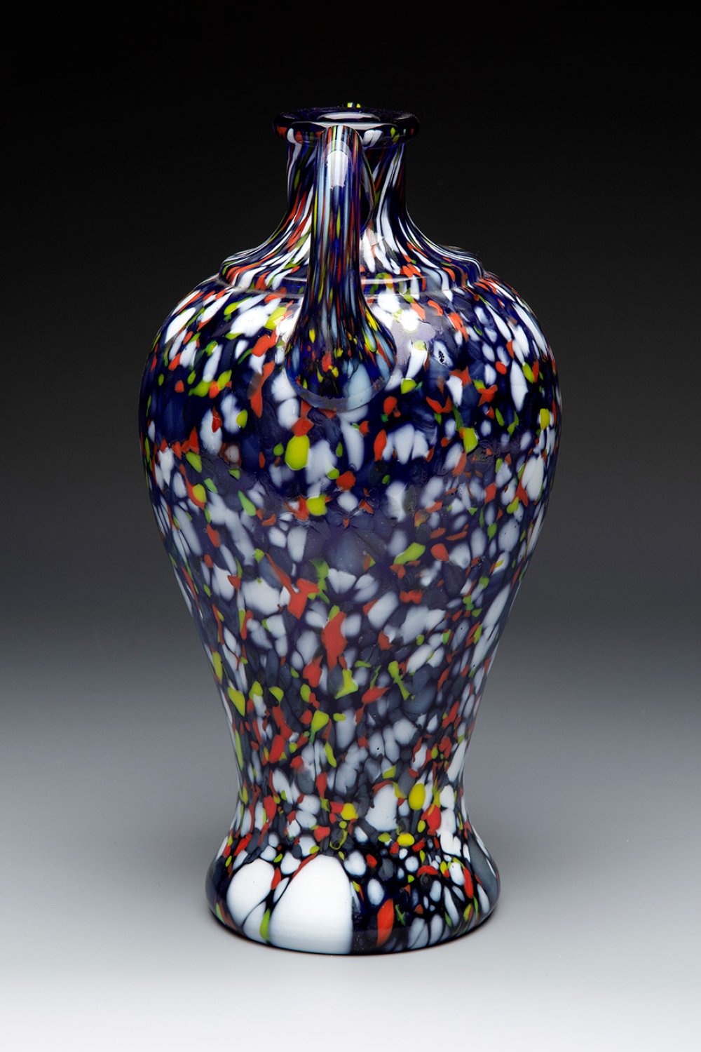 Amphora with handles. Murano, second half of the 20th century.Blown Murano glass.No signature. - Image 3 of 3