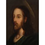 Madrid or Flemish school, 18th century."Bust of Christ".Oil on canvas. It retains its original