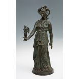 Pallas Athena; France, Grand Tour, 19th century.Bronze.Subsequently soldered.Restoration on the