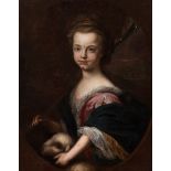 Dutch or French school, ca. 1700."Portrait of a lady.Oil on original canvas.New stretcher.Frame 19th