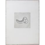 JAUME PLENSA (Barcelona, 1955).Untitled, 1987.Aquatint etching on copper plate, copy 3/50.Signed and