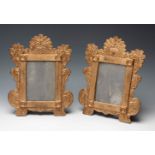Frames cornucopia Carlos III period, mid-eighteenth century.Period mirrors.Wood, gilt brass covers.