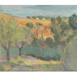 MANUEL ROCAMORA VIDAL (Barcelona, 1892 - 1976)."Landscape".Oil on canvas.Signed in the lower right