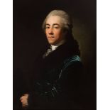 French school of the second half of the 18th century."Portrait of a gentleman.Oil on canvas. Re-