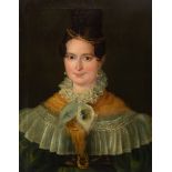 Spanish school ca. 1830."Portrait of a lady.Oil on canvas. In its original canvas.Measurements: 58 x