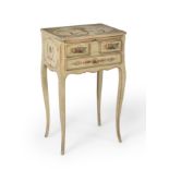 Small French style Louis XV side cabinet, early 20th century.Polychromed wood.It has slight flaws in