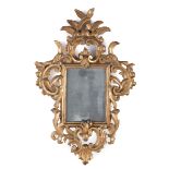Carlos III style cornucopia mirror, ca. 1840-50.Carved and polychrome wood.New moon.Measurements: