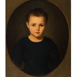 Spanish school, ca.1830."Portrait of a girl.Oil on canvas.Re-coloured.Period frame. Wear and