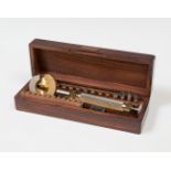 G. Boley screw polisher; Germany, first half of the 20th century.Steel and bronze.With wooden case.