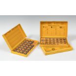 Set of three boxes of burrs, Bergeon; circa 1980.Each of the boxes has 26 pieces.In their original