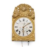 Morez clock; France, 19th century.Brass, gilt bronze and sheet metal.In need of overhaul and