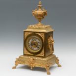 Clock; Napoleon III period, late 19th century.Bronze.It has Paris machinery.Measurements: 62 x 33,