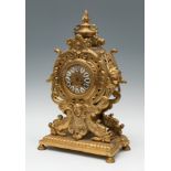 Clock; France, Napoleon III style, c. 1870.Bronze.Paris movement.Measures: 44 x 26 x 15 cm.