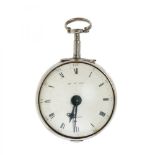 Catalan pocket watch, De Stand Leu, late 18th century. Gold and silver case. White dial with Roman