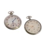 Set comprising a CYMA pocket watch and a TITAN chronometer watch, late 19th century.The Titan