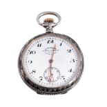 Watch LONGINES Cuervo y Sobrinos Sole Importers, late 19th century.Silver case. Circular white