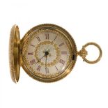 ROBERT BRANT" pocket watch in 18 kts. yellow gold. Second half of the 19th century. Cream-coloured