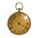 LECOMTE GENEVA" 18K yellow gold pocket-watch. Second half of the 19th century. Roman numerals,