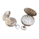 Set comprising two pocket watches from the end of the 19th century, one F. DUBOISE GENEVE and the