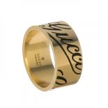 GUCCI "Icon Prints".Ring in 18kt yellow gold. FirmadoWeight: 9 gr.Measures: 17.3 mm (inner