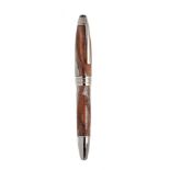 MONTBLANC MEISTERSTÜCK "Masters James Purdey & sons" STYLOGRAPHIC PEN.Caucasian wood and metal