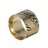 GUCCI "Icon Prints".GUCCI ring in 18kt yellow gold.SignedWeight: 13.2 g.Measurements: 19 mm (inner